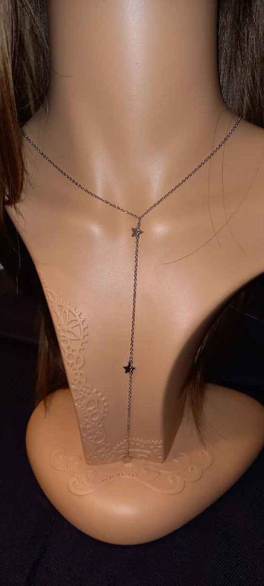 Collana a Y con Stelle in Argento