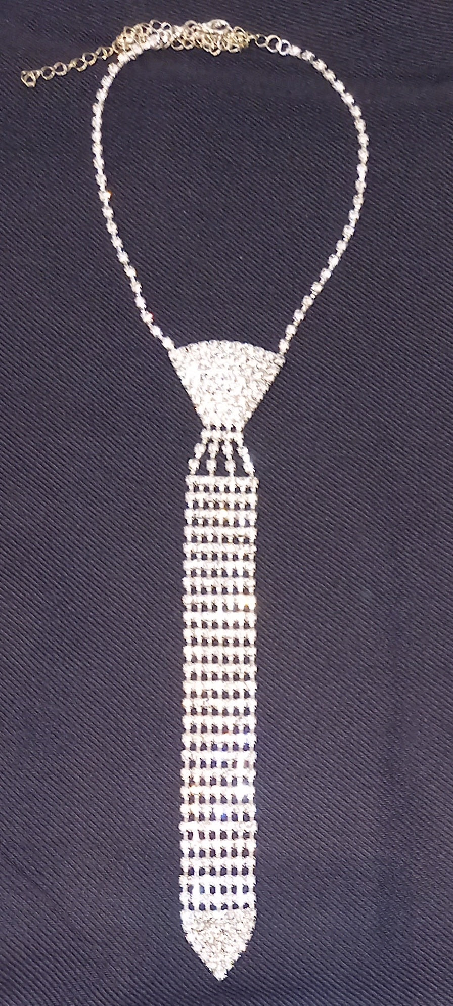 Collana Cravatta Strass