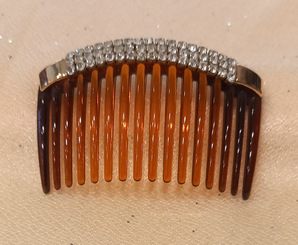 Pettinino Piccolo con 3 File di Strass