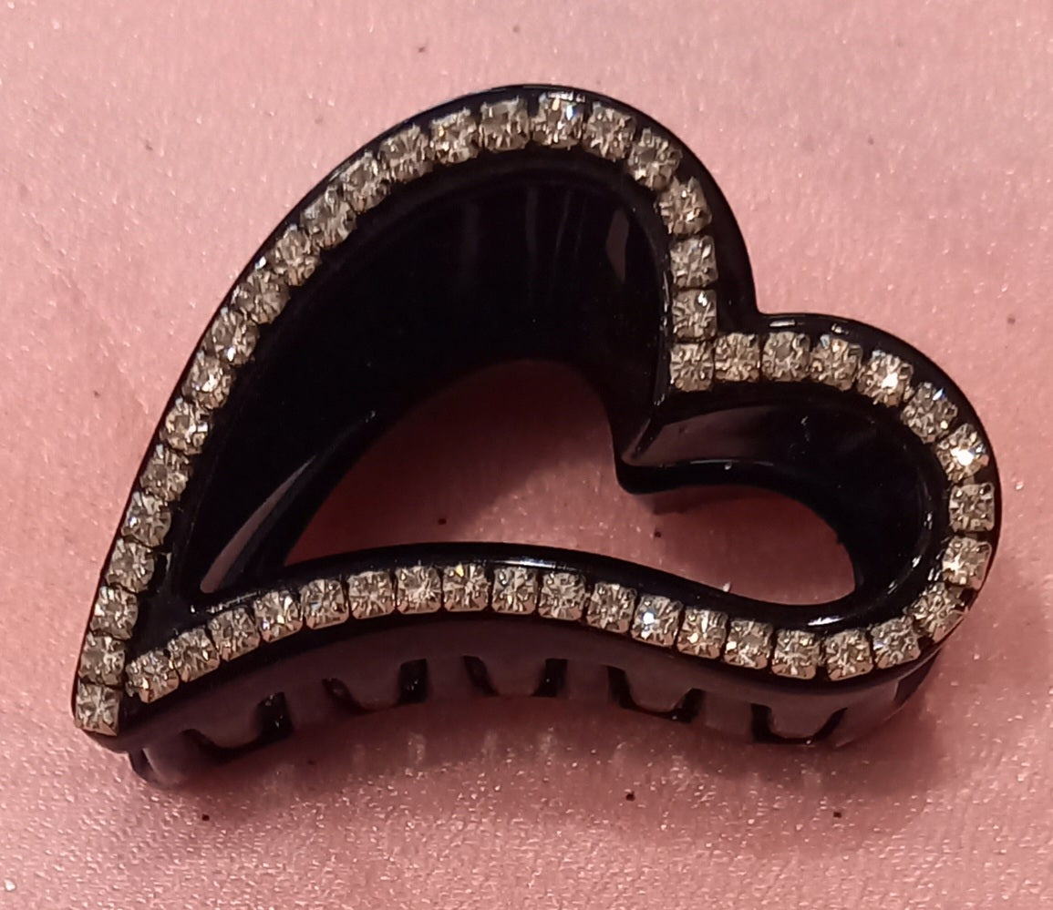 Pinzone Medio Cuore con Strass