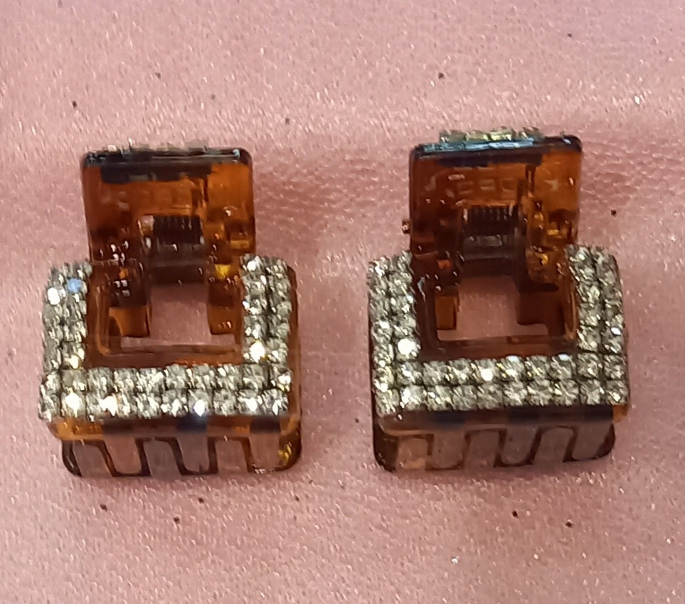 Coppia di Pinzini Gioiello con Strass