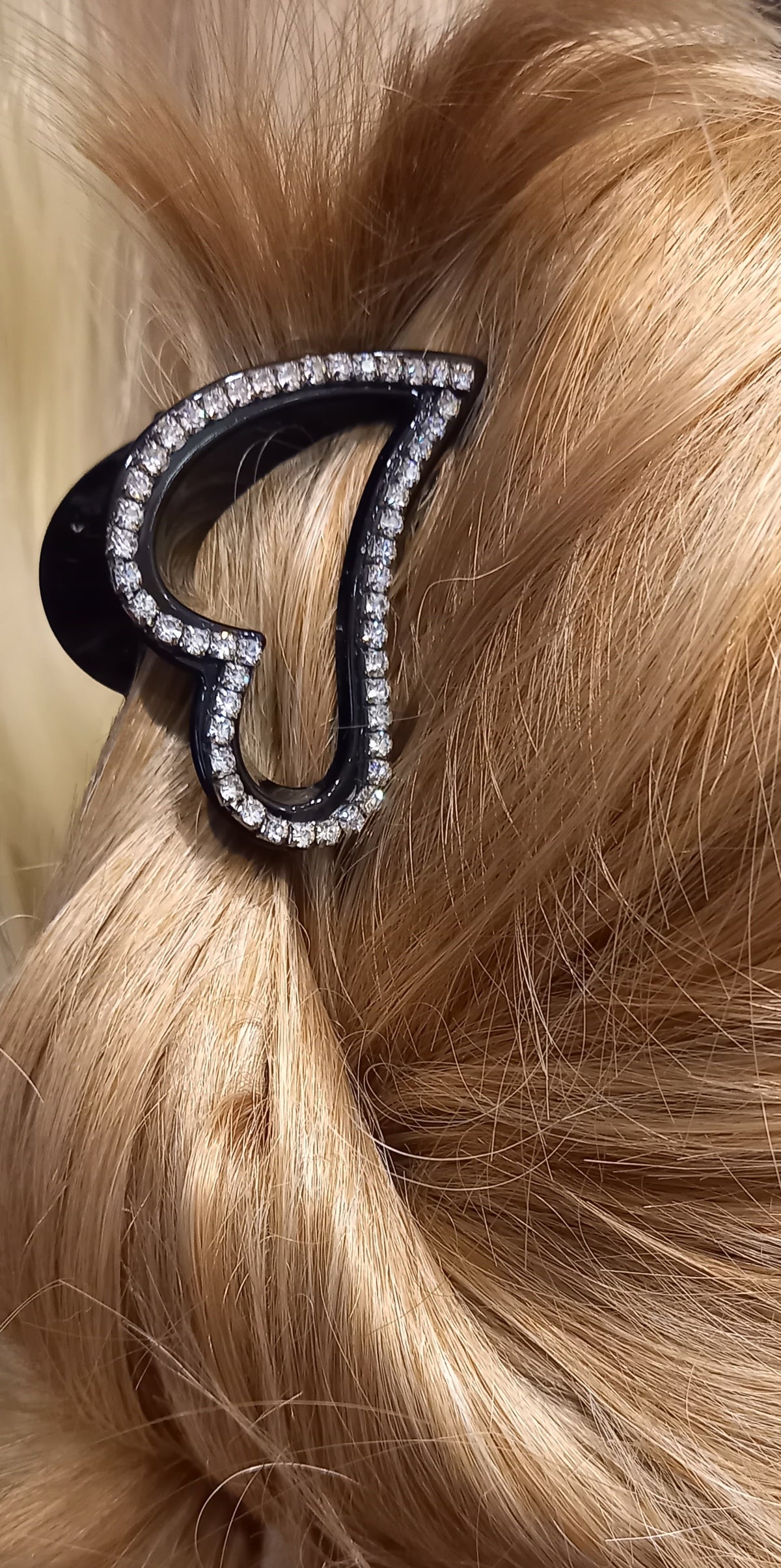 Pinzone Medio Cuore con Strass