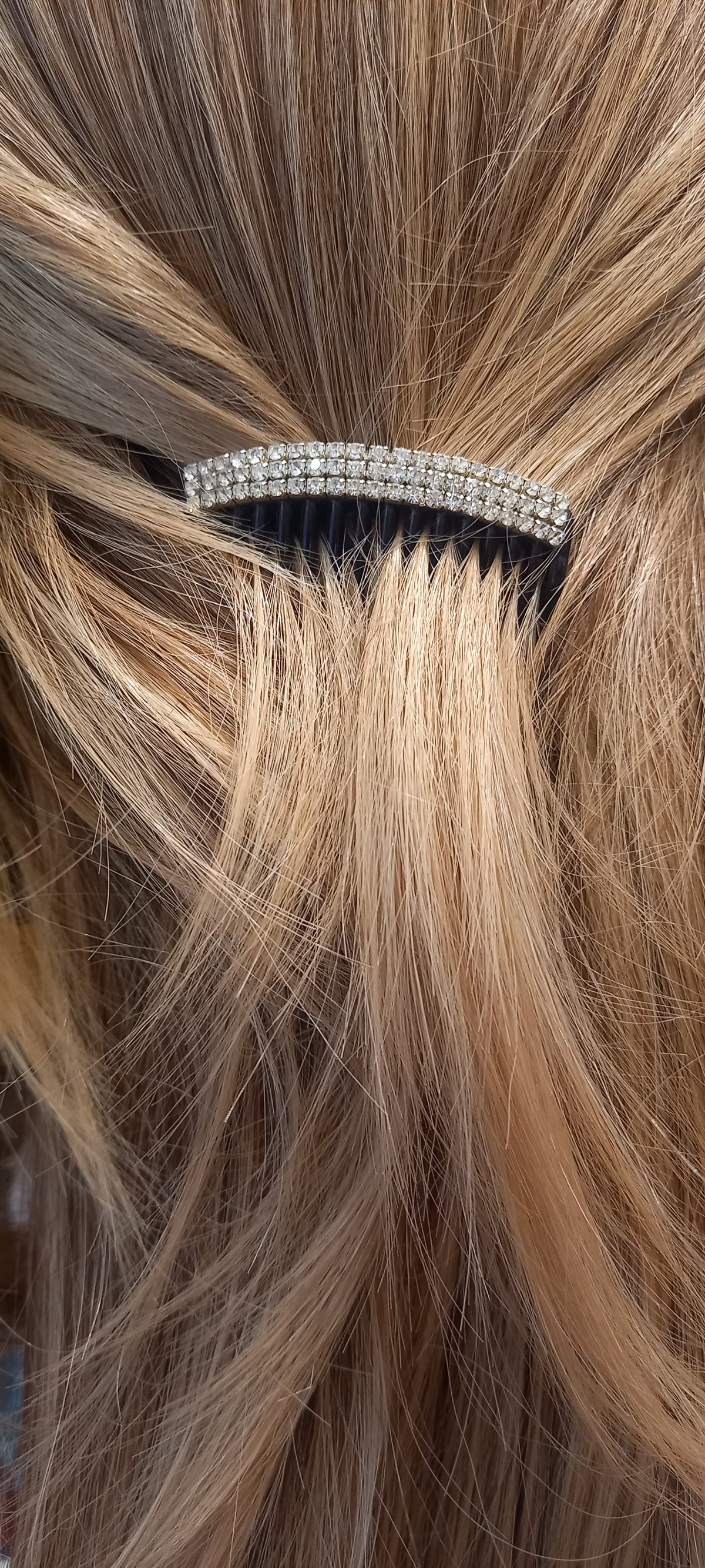 Pettinino Piccolo con 3 File di Strass